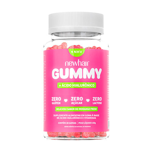 Vitamina para Cabelo, Pele e Unha em Goma com Ácido Hialurônico