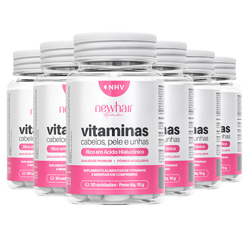 Kit 6 Potes de Vitamina Capilar