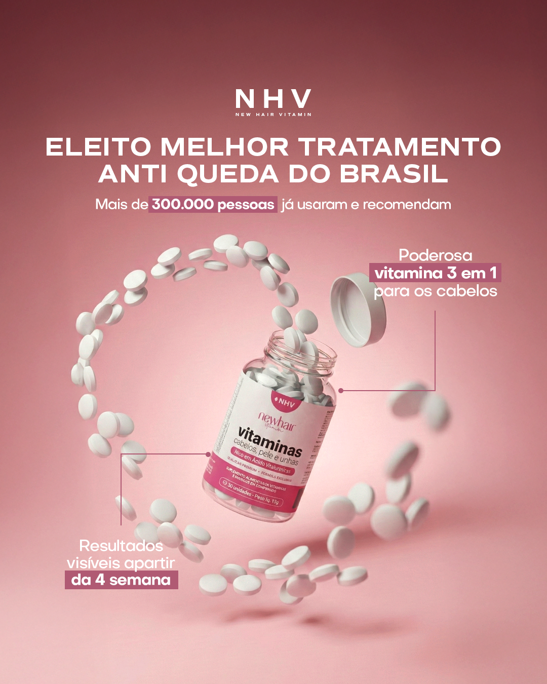 6 potes de Vitamina NHV + Joia