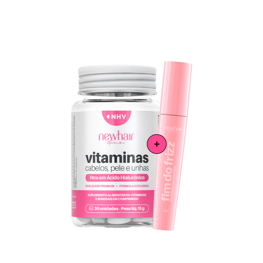 Vitamina para Cabelos, Pele e Unhas com Ácido Hialurônico