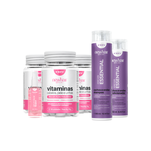 Vitamina para Cabelos, Pele e Unhas com Ácido Hialurônico