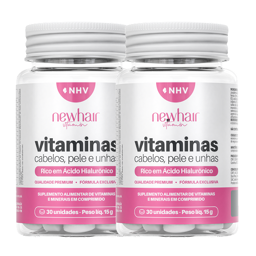 Kit 2 Potes de Vitamina para Cabelo