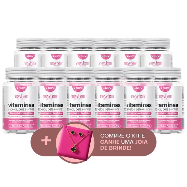 12 potes de Vitamina NHV + Joia