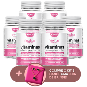 6 potes de Vitamina NHV + Joia