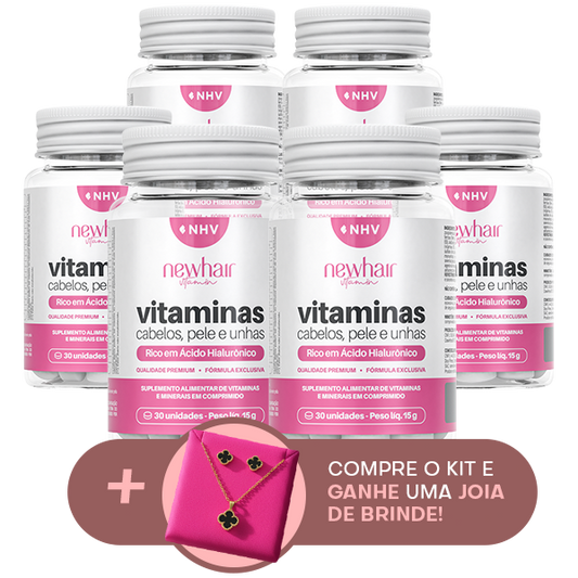6 potes de Vitamina NHV + Joia