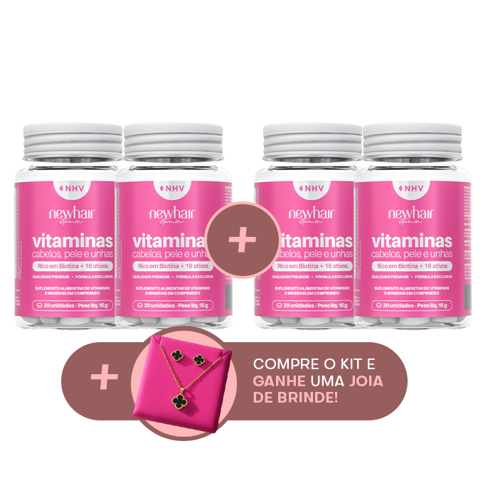 Leve 2 potes da Vitamina NHV Gestantes e Ganhe + 2 potes da Vitamina NHV Gestantes + Joia