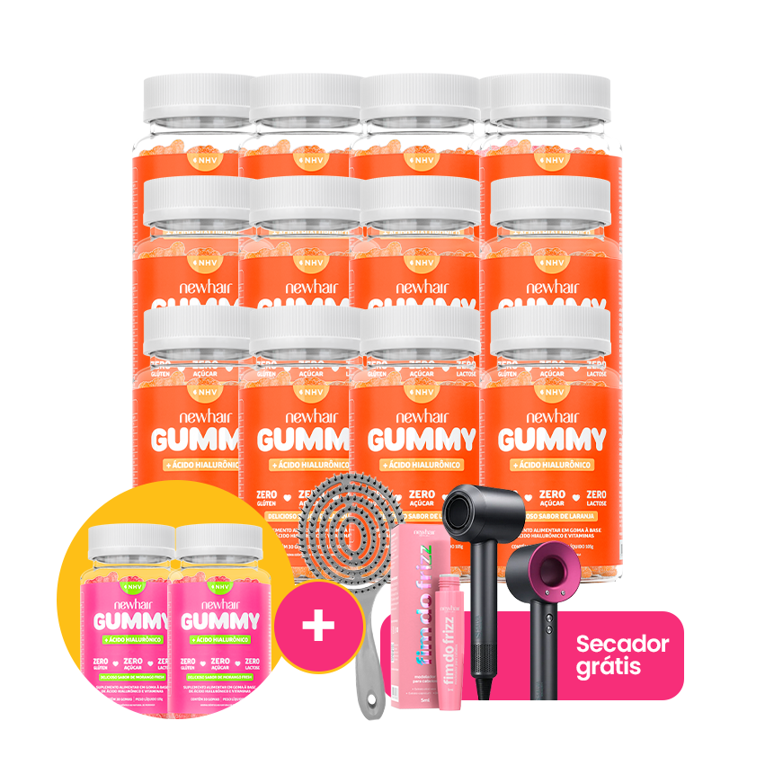 Vitamina para Cabelo, Pele e Unha em Goma com Ácido Hialurônico
