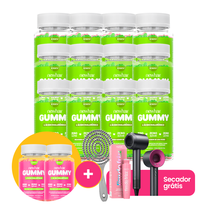 Vitamina para Cabelo, Pele e Unha em Goma com Ácido Hialurônico